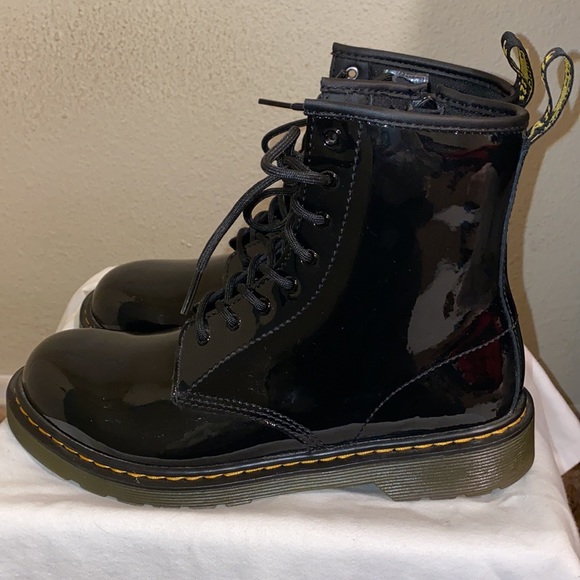 Dr. Martens Patent Black Boots - Picture 4 of 9